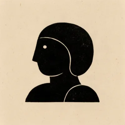 Minimalist Linocut Avatar