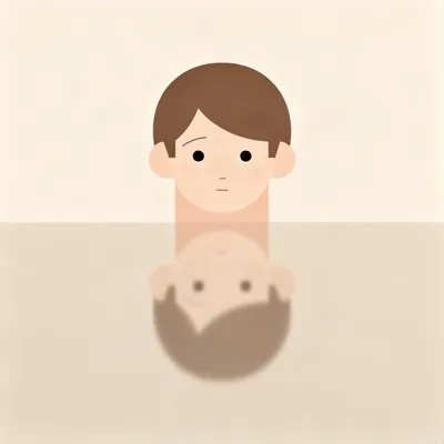 Minimalist Mirror Portrait