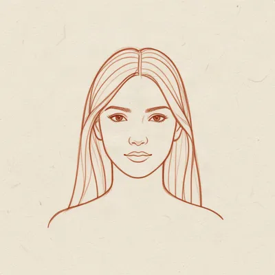 Minimalist Monoline Portrait