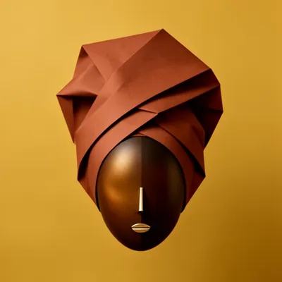 Golden Minimalist Portrait