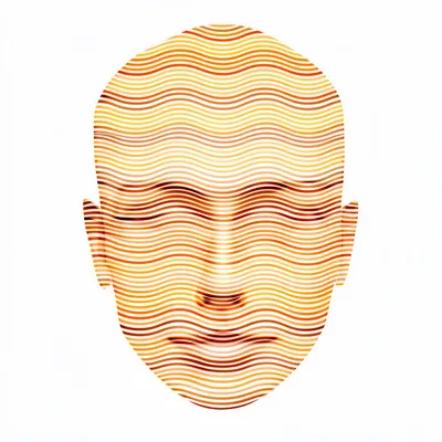 Wavy Minimalist Portrait