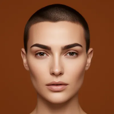 Minimalist Short Hair Portrait