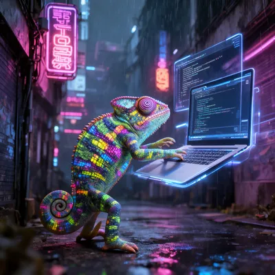 Cyberpunk Chameleon