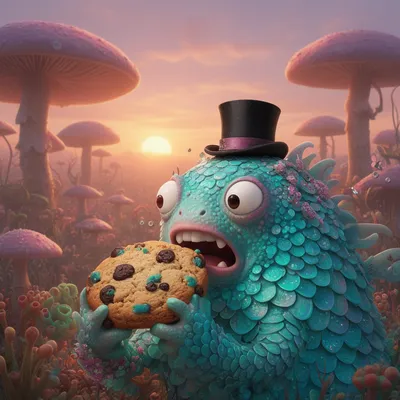 Cookie Coral Monster