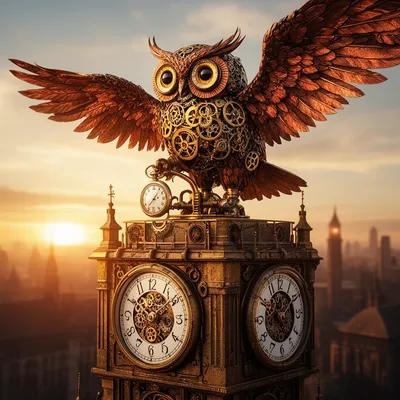 Clockwork Owl Steampunk Avatar