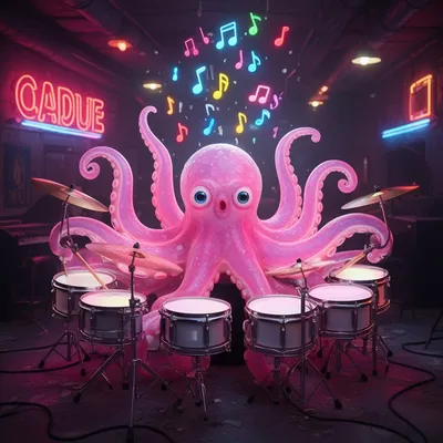 Bubblegum Octopus Drummer