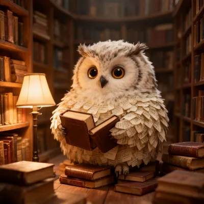 Scholarly Owl Librarian