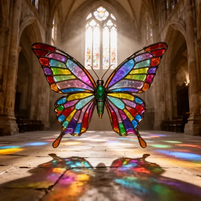 Stained Glass Butterfly