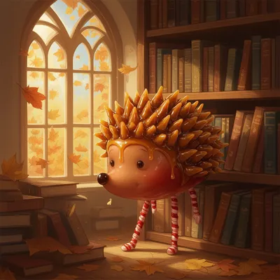Bookish Toffee Hedgehog