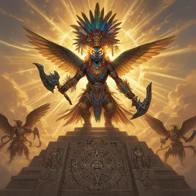 Huitzilopochtli Solar Warrior