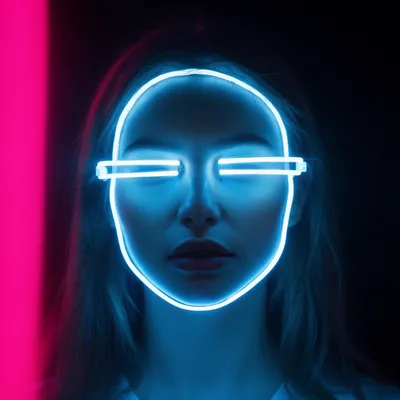 Neon Glow Portrait