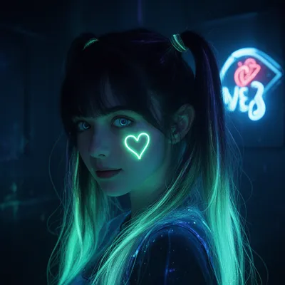 Neon Glow Maiden