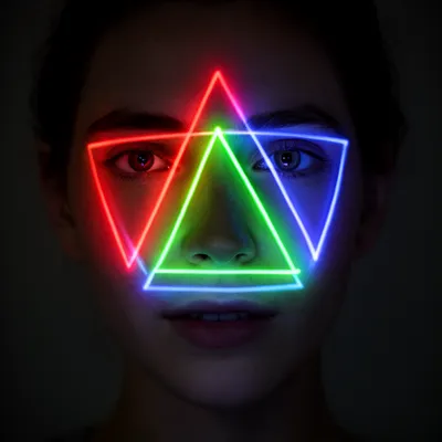 Neon Glow Portrait