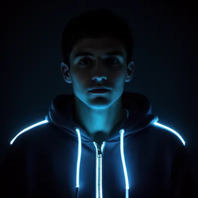 Neon Glow Hoodie
