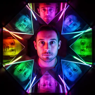 Neon Glow Kaleidoscope
