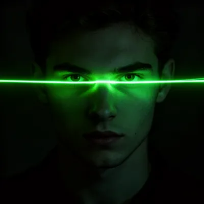 Neon Glow Laser Eyes