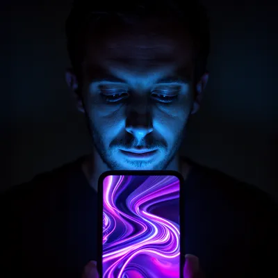 Neon Glow Digital Portrait