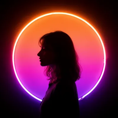 Neon Silhouette Glow