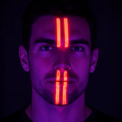 Neon Glow Racing Stripes