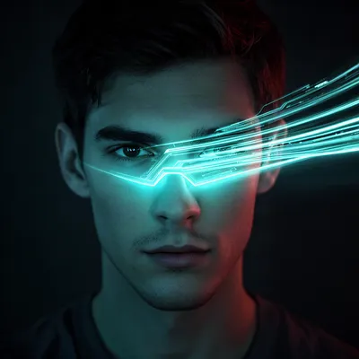 Neon Glow Tech Visor
