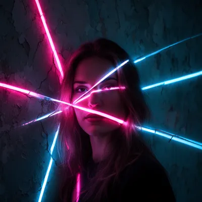Neon Glow Woman