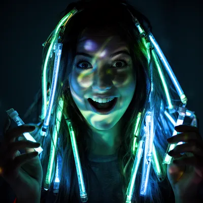 Neon Glow Woman