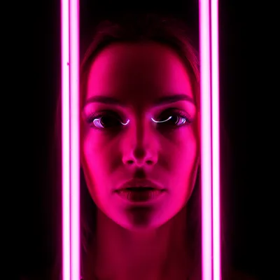 Neon Glow Portrait