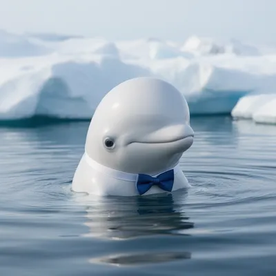 Adorable Beluga Whale
