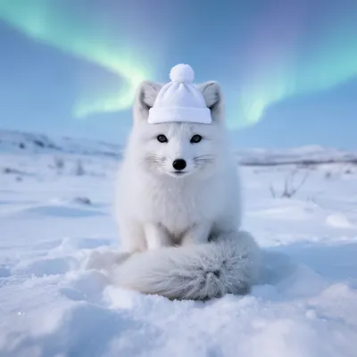 Arctic Fox Winter Portrait