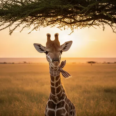 Baby Giraffe Portrait