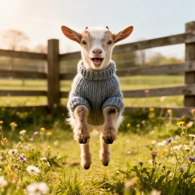 Jubilant Pygmy Goat