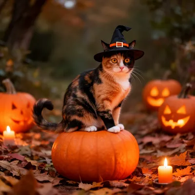 Halloween Witch Cat