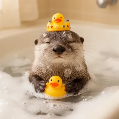 Bathtime Otter Pup