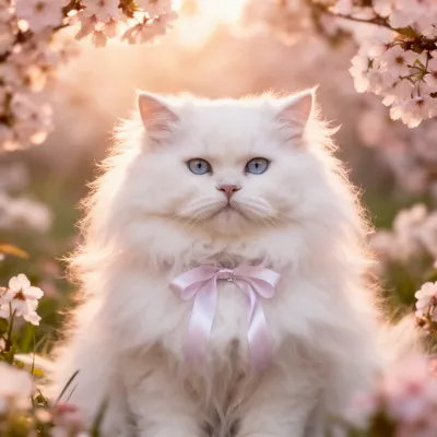 Ethereal Angora Cat