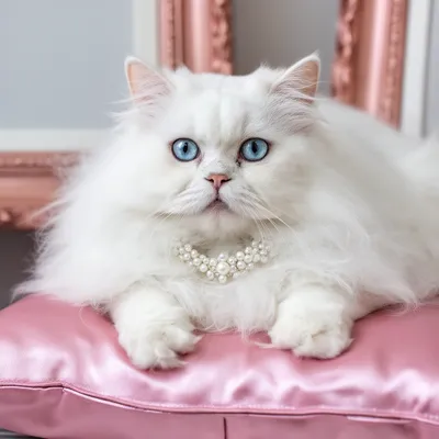 Glamorous Persian Cat Portrait