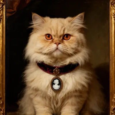 Noble Persian Cat Portrait