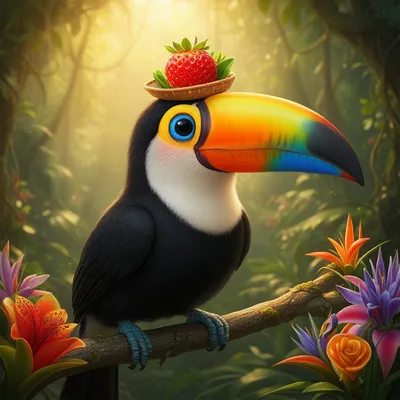 Tropical Baby Toucan