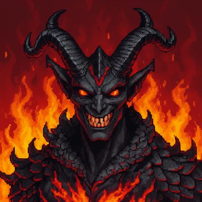 Demon Prince Pixel Avatar