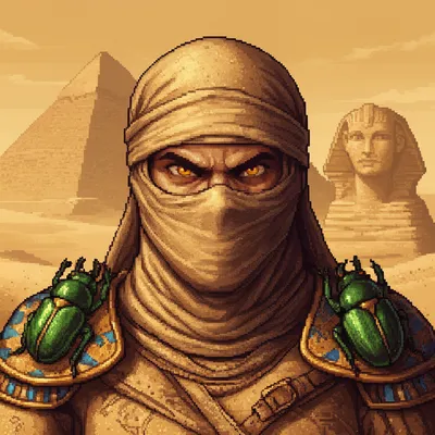 Desert Warrior Pixel Avatar