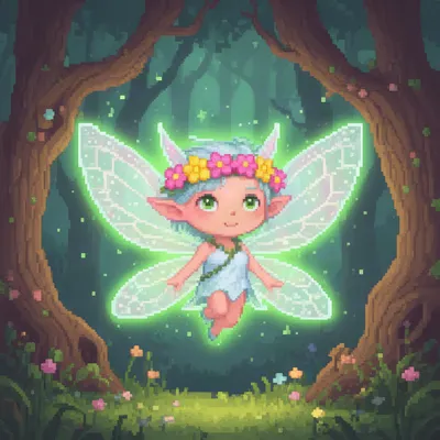 Enchanted Fairy Pixel Art Avatar