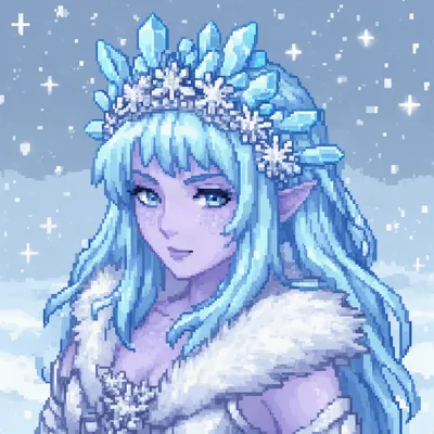 Frost Witch Pixel Avatar