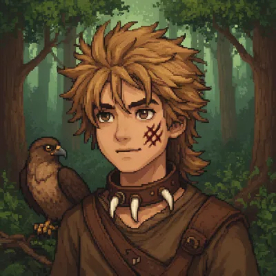 Pixel Art Beastmaster Avatar
