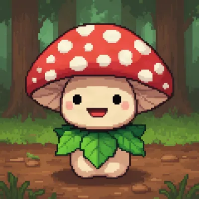 Mushroom Person Pixel Art Avatar