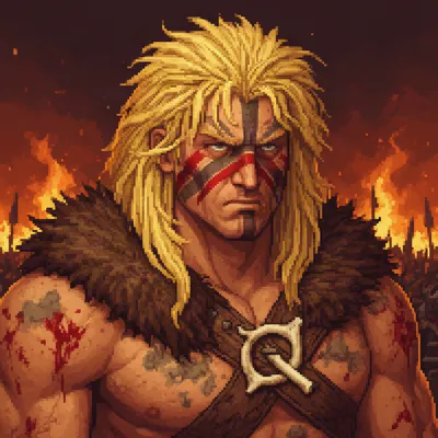 Pixel Barbarian Warrior