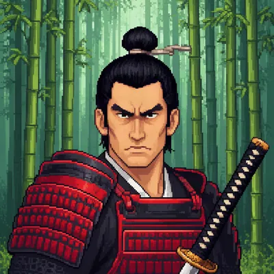 Pixel Samurai Warrior
