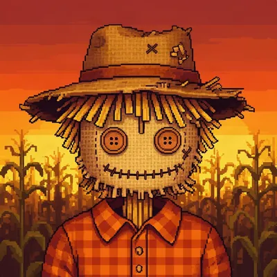 Pixel Scarecrow Avatar