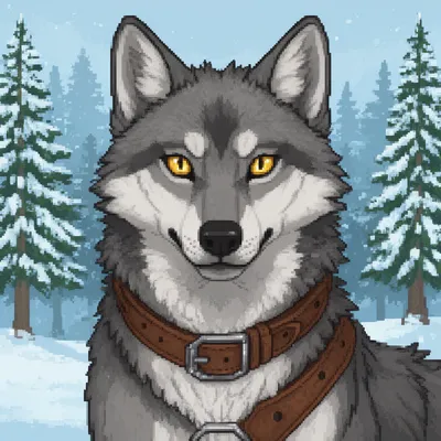 Wolf Adventurer Pixel Avatar