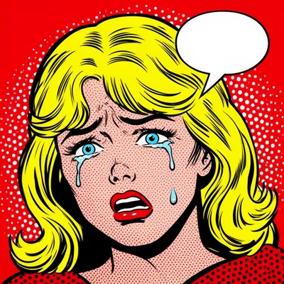 Comic Cry Pop Art Avatar