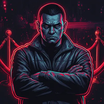 Nightclub Bouncer Pop Art Avatar