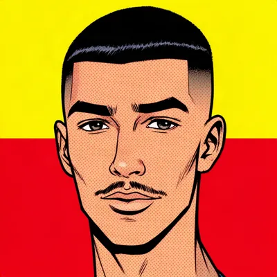 Pop Art Bold Halftone Portrait